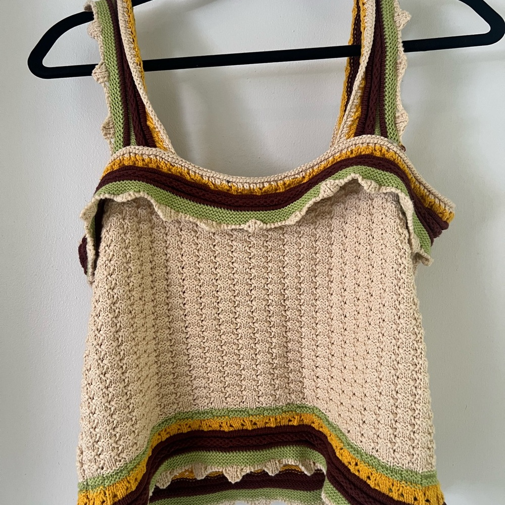 Anthony Marc Crochet Tank Top